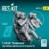 RESKIT RSF32-0067 F-105D Thunderchief pilot sitting in ejection seat for Trumpeter kit (1 pcs) (3D Printed) (1/32)